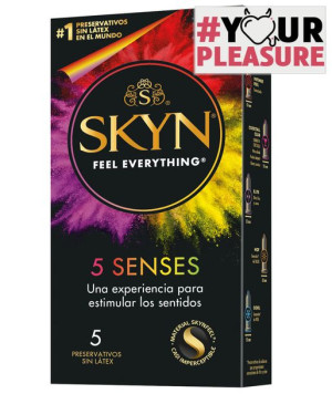 PREZERWATYWY SKYN UNIMIL 5 SENSES 5x różne rodzaje