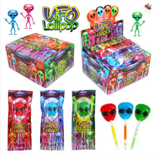 LIZAK UFO LOLLIPOP świecący patyk 30 sztuk
