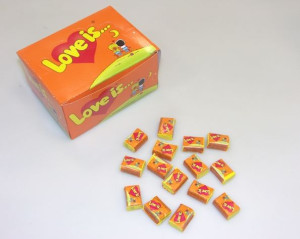 Guma do żucia Love is ananas - pomarańcza 100 sztuk