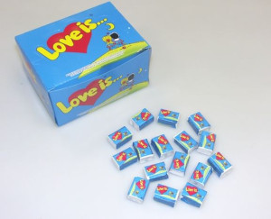 Guma do żucia Love is truskawka - banan 100 sztuk