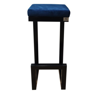 hoker SOLIDNY 1 loft metalowy stołek taboret Tapicerowany
