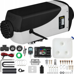 Ogrzewanie Postojowe Nagrzewnica 5kw 12v Lcd+ Tłumik