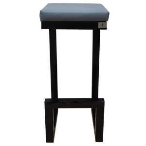 hoker SOLIDNY 1 loft metalowy stołek taboret Tapicerowany
