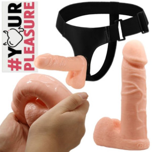 Strap On Sex Pas Erotyczny Mega Realistyczny Penis Pegging