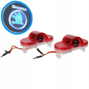Skoda Octavia I Ii Projektor Led Logo Drzwi