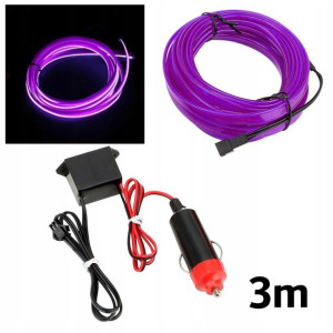 3m Światłowód El Wire Led Taśma Pasek Ambient