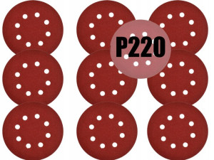 Papier ścierny rzep na dysk 125mm P220 10szt.