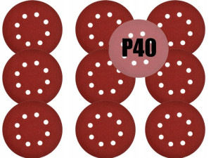 Papier ścierny rzep na dysk 125mm P40 10szt.