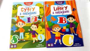 Zestaw Cyfry Naklejkami Litery Z Naklejkami