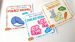 Zestaw 3 Książeczek Zabawy Z Grubym Obrysem