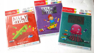 Zestaw Kolorowanek Mały Artysta * 3 Książeczki