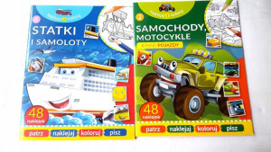 Naklejaj I Koloruj * Statki I Samoloty, Samochody