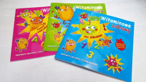 Zestaw: Witaminowe Zabawy * 3 Książki