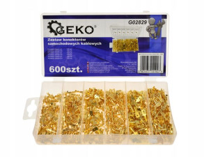 Zestaw Konektorów Samochodowe Wsuwki Kablowe 600el