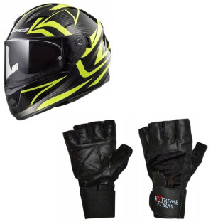 Ls2 Ff320 Stream Kask Motocyklowy S + Rękawice