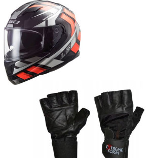 Ls2 Ff320 Stream Kask Motocyklowy S + Rękawice