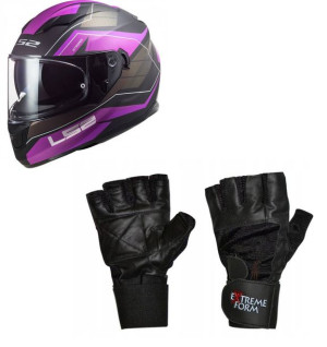 Ls2 Ff320 Stream Kask Motocyklowy Xs + Rękawice