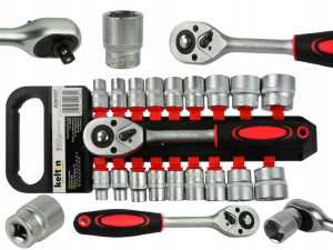 Klucze nasadowe z grzechotką 8-32mm 1/2"19el