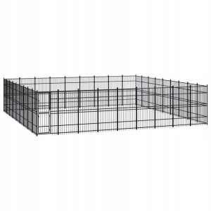 Kojec zewnętrzny dla psa, stalowy, 74,65 m² Lumark