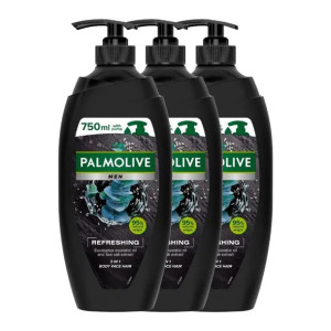 Palmolive Men Refreshing Żel Pod Prysznic 3x 750ml