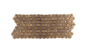 Łańcuch napędu Moretti 428H-130 (bez o-ring), złoty, do motoroweru