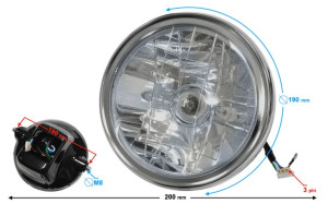Reflektor do motoroweru Fighter 1