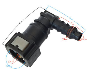 Króciec kątowy 1 do motoroweru FR 2