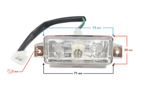 Lampa tablicy do skutera Primo