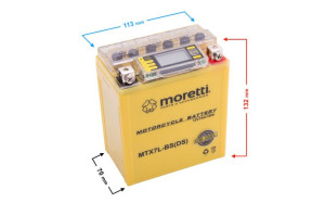 Akumulator Moretti AGM (I-Gel) MTX7L-BS ze wskaźnikiem