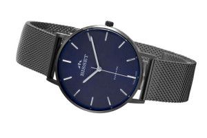Zegarek Bisset damski na bransolecie BSBF33 grafitowy/granatowy