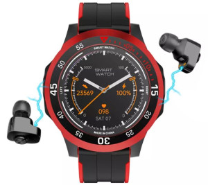 Smartwatch Rubicon RNCE85 czerwony