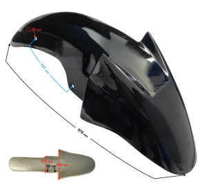 Obudowa - błotnik przedni czarny do motoroweru Fighter 3