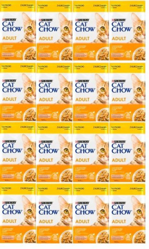 Mokra karma dla kota Cat Chow Adult Kurczak i Cukinia 26x 85g