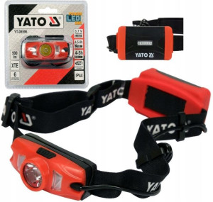 Yato Latarka Czołowa Cree Xte 500lm Aku 3 Kolory