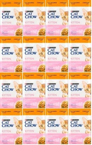 Mokra karma dla kota Cat Chow Kitten Indyk z cukinią 26x 85g