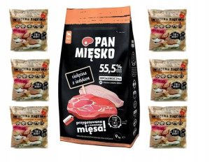 Karma Pan Mięsko cielęcina z indykiem 9 kg M