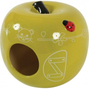 Zolux Domek ceramiczny dla gryzoni Jabłko seledyn