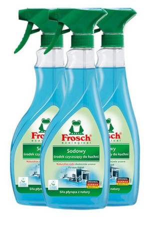 3x FROSCH Sodowy środek czyszczący do kuchni 500ml