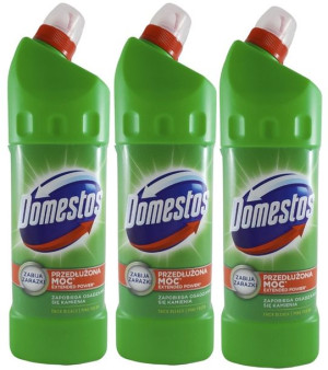 3 x Domestos XL 1250 ml Pine zielony