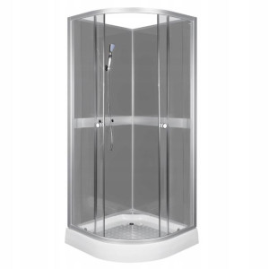 Kabina prysznicowa Classic 80 szara + bateria