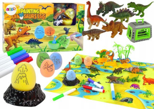 Zestaw Kreatywny DIY Dinozaury Jaja Do Malowania T