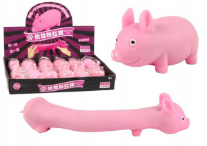 Elastyczna Różowa Świnka Gniotek Squishy Zabawka S
