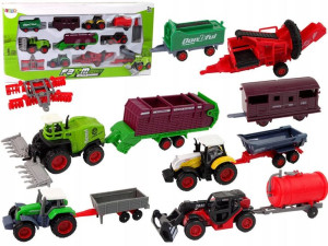 Zestaw Maszyn Rolniczych Traktor Kombajn Przyczepa