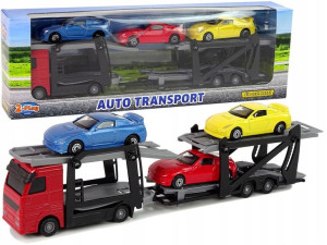 Zestaw Laweta Ciężarówka Transporter Autka Sportow