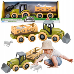 Zestaw Traktor Z Przyczepą Do Skręcania Śrubokręt