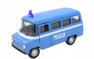 Samochód Metalowy Metal Welly Nysa 522 Milicja