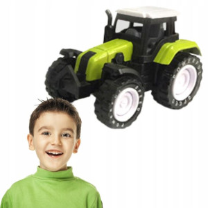 Traktor Ciągnik Metalowy Mały Rolnik Dla Dzieci
