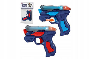 Duży Pistolet Na Baterie Led Dźwięk Światło Kolory