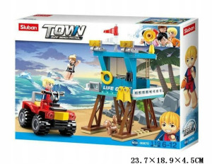 Klocki Sluban Town Wieża Ratowników Na Plaży 119el