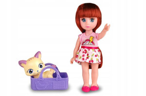 Lalka Natalia Na Wycieczce Z Wózkiem 16 Cm.